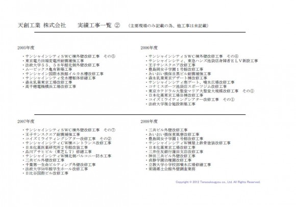 施工実績　②